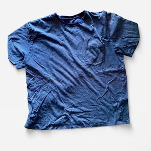 Blue Striped Pocket T-Shirt